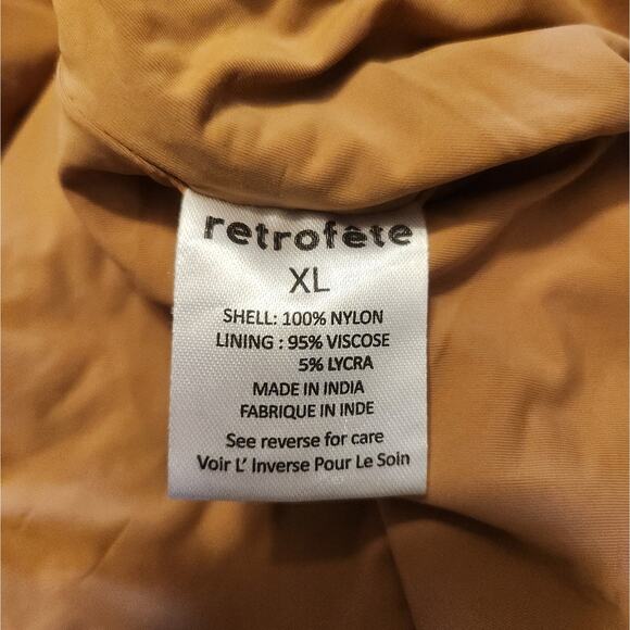 Retrofete Olivia Halter Sequin Mini Dress in Nude Halle Size XL NWOT Open Back - Picture 12 of 13